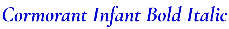 Cormorant Infant Bold Italic लिपि
